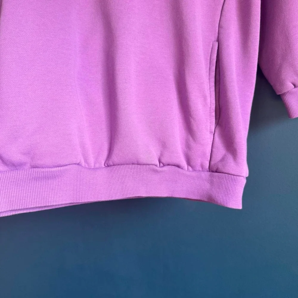 Nike Purple Hooded Sweatshirt Women's Size Large Hoodie Stretch Sports Workout